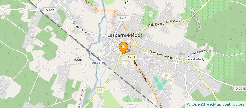 localisation de l'entreprise MADAME PATRICIA LEBRUN à LESPARRE-MEDOC