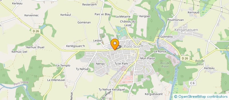 localisation de l'entreprise MADAME PATRICIA LECLERC à PONT-SCORFF