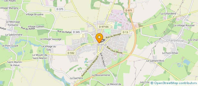 localisation de l'entreprise MADAME PATRICIA LECLERC  BREHAL