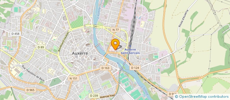 localisation de l'entreprise MADAME PATRICIA LECLERC à AUXERRE