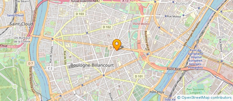 localisation de l'entreprise MADAME PATRICIA LEFEBVRE à BOULOGNE-BILLANCOURT