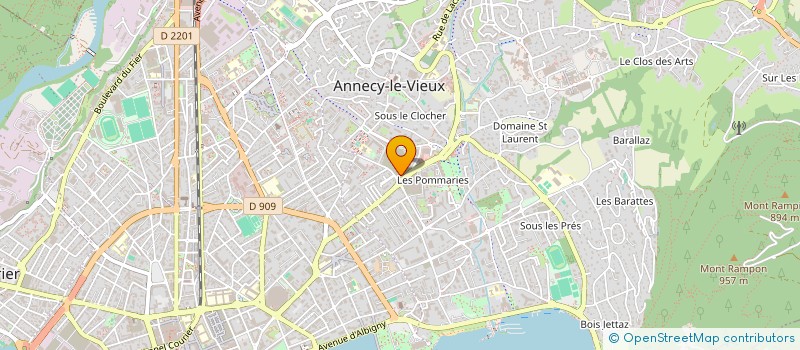 localisation de l'entreprise MADAME PATRICIA LEFEUVRE  ANNECY