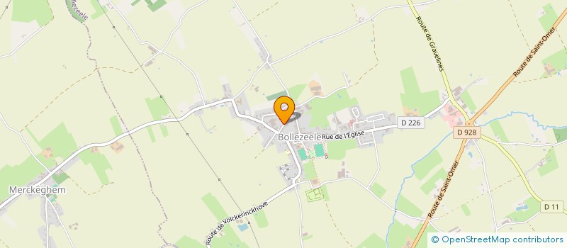 localisation de l'entreprise MADAME PATRICIA LEMAIRE  BOLLEZEELE