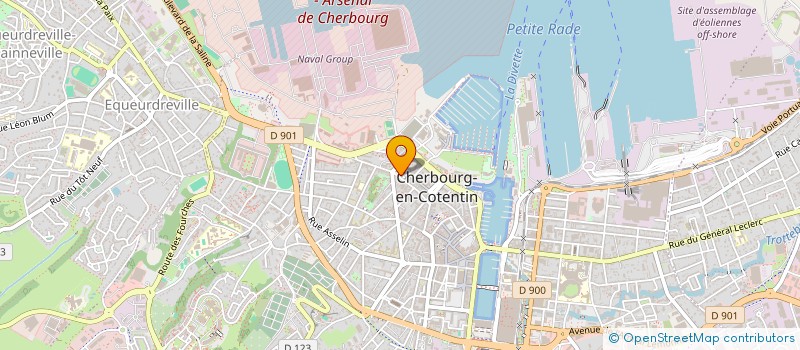 localisation de l'entreprise MADAME PATRICIA LEMONNIER  CHERBOURG-EN-COTENTIN