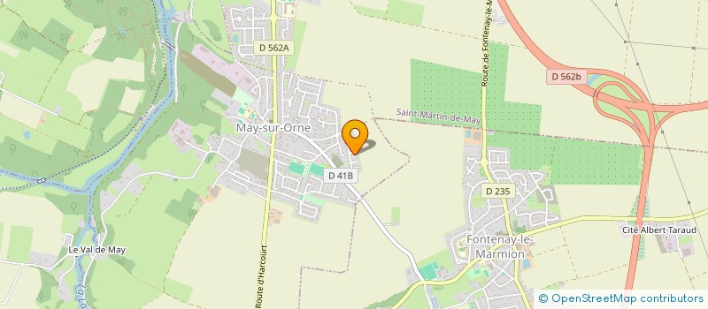 localisation de l'entreprise MADAME PATRICIA LENOURY  MAY-SUR-ORNE