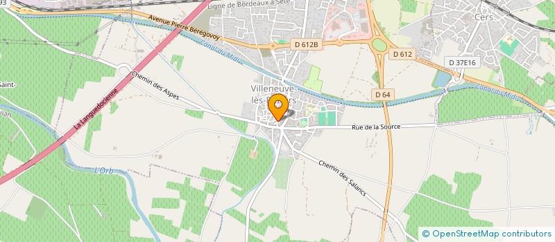 localisation de l'entreprise MADAME PATRICIA LEPAGE à VILLENEUVE-LES-BEZIERS