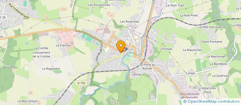 localisation de l'entreprise MADAME PATRICIA LEPAGE  PLANCOET