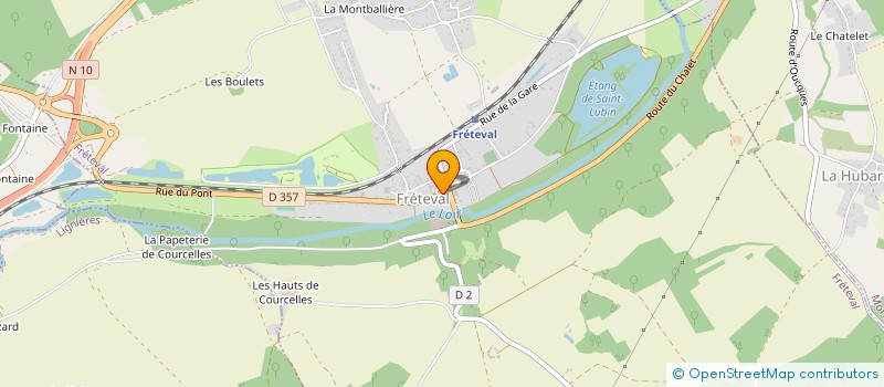 localisation de l'entreprise MADAME PATRICIA LEVIEUGE  FRETEVAL