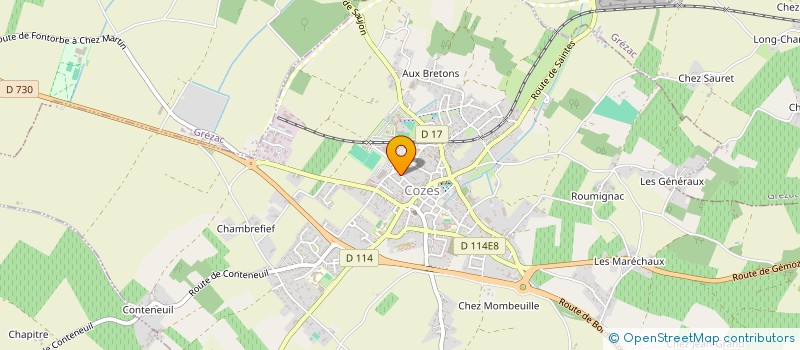 localisation de l'entreprise MADAME PATRICIA LHERMENIER à COZES