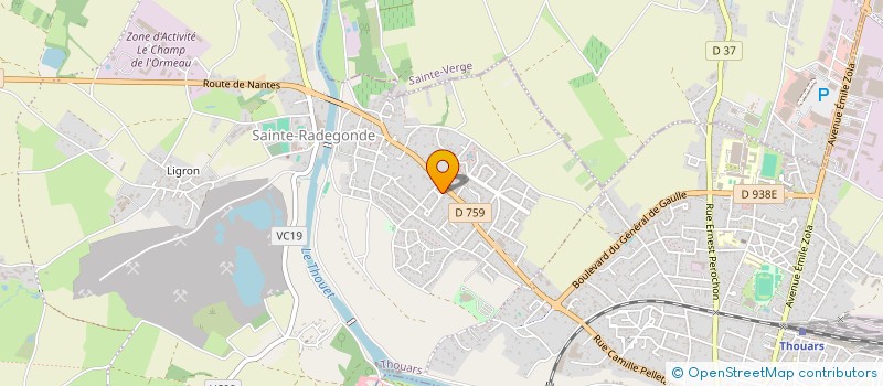 localisation de l'entreprise MADAME PATRICIA LHOPITAL  THOUARS