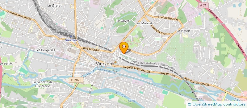 localisation de l'entreprise MADAME PATRICIA LIEGEY  VIERZON