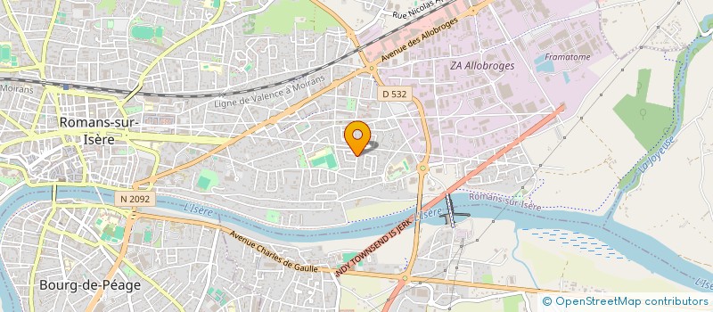 localisation de l'entreprise MADAME PATRICIA LIGER à ROMANS-SUR-ISERE