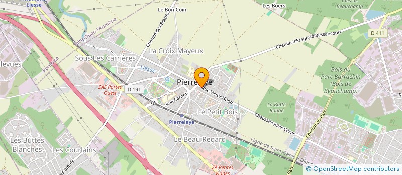 localisation de l'entreprise MADAME PATRICIA LIMA DA SILVA  PIERRELAYE