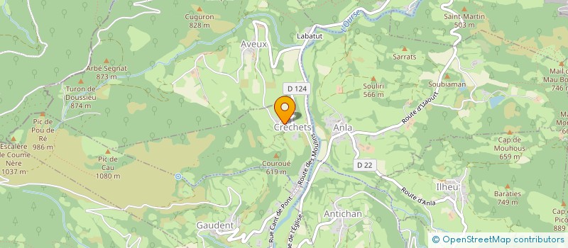 localisation de l'entreprise MADAME PATRICIA LIMONTA  CRECHETS