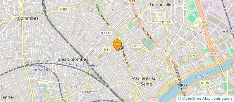 localisation de l'entreprise MADAME PATRICIA LIVET  ASNIERES-SUR-SEINE