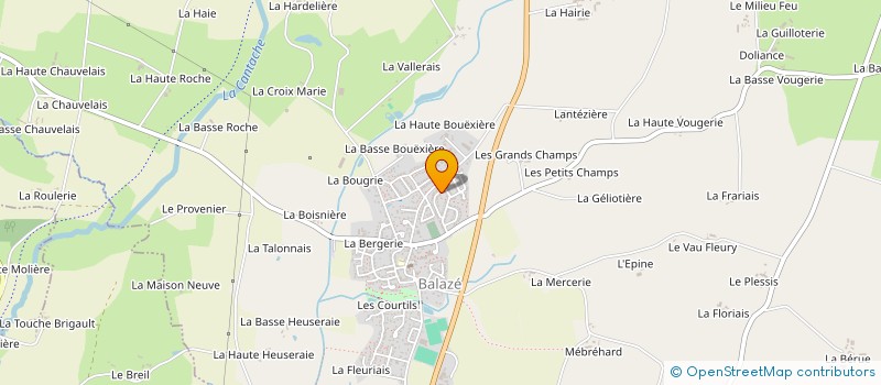 localisation de l'entreprise MADAME PATRICIA LOUAISIL  BALAZE