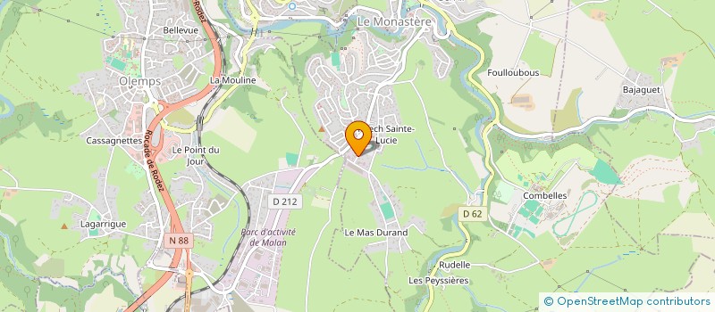 localisation de l'entreprise MADAME PATRICIA LOUBIERE à ONET-LE-CHATEAU