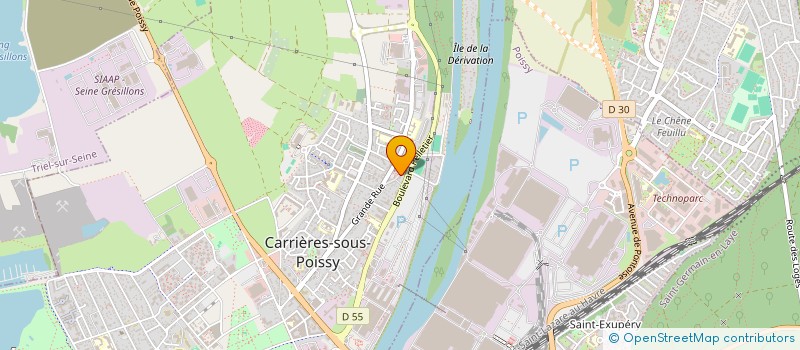 localisation de l'entreprise MADAME PATRICIA LYAET  CARRIERES-SOUS-POISSY