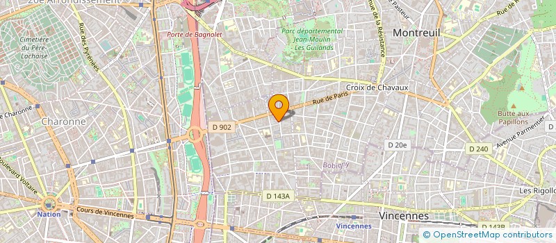 localisation de l'entreprise MADAME PATRICIA MAINCENT à MONTREUIL