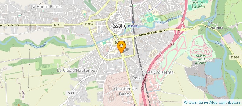 localisation de l'entreprise MADAME PATRICIA MANDRAN à ISSOIRE