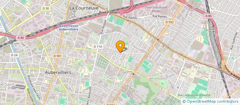 localisation de l'entreprise MADAME PATRICIA MANTEAU à AUBERVILLIERS