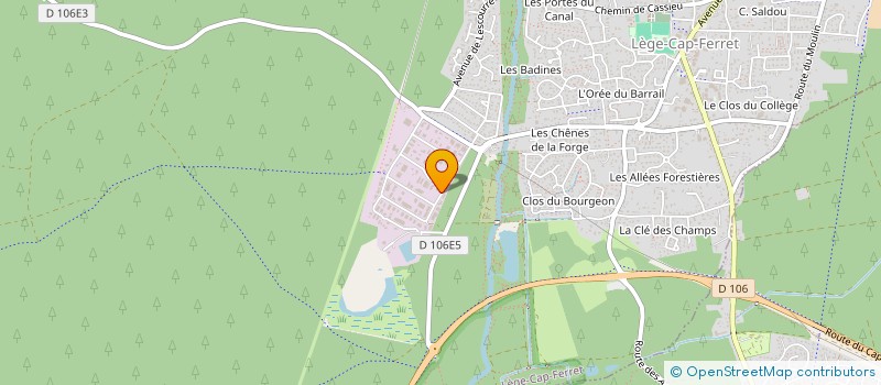 localisation de l'entreprise MADAME PATRICIA MANTHE à LEGE-CAP-FERRET