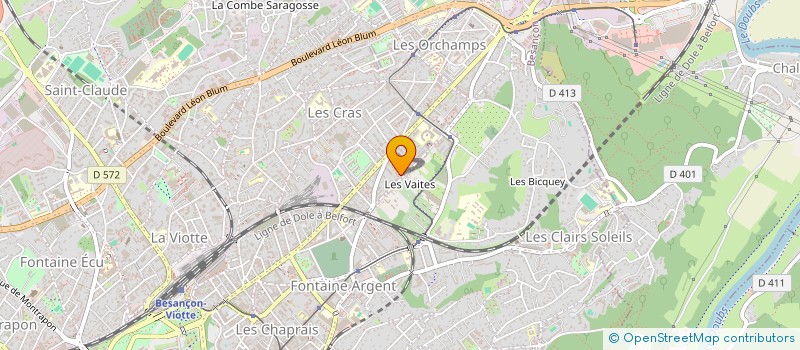 localisation de l'entreprise MADAME PATRICIA MARCHETTI  BESANCON