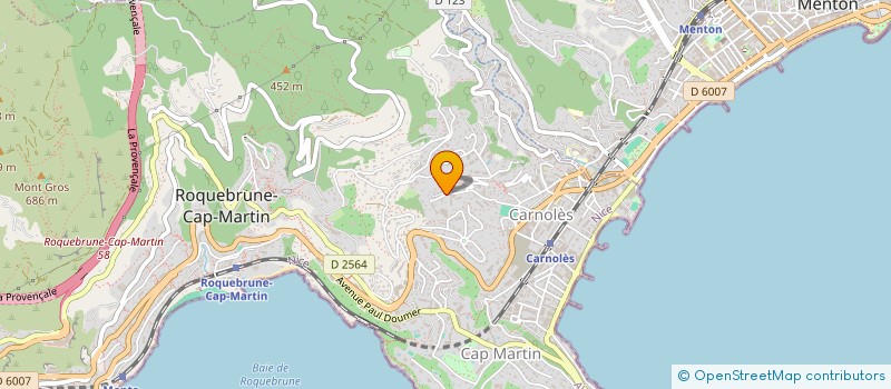 localisation de l'entreprise MADAME PATRICIA MARGARITELLI à ROQUEBRUNE-CAP-MARTIN