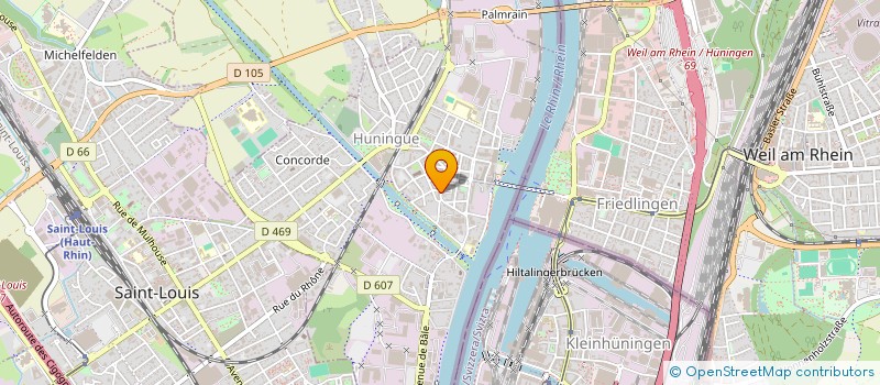 localisation de l'entreprise MADAME PATRICIA MARGHELLA  HUNINGUE