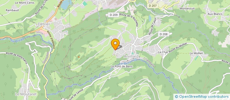 localisation de l'entreprise MADAME PATRICIA MARIANO MAGALHAES  ARVILLARD