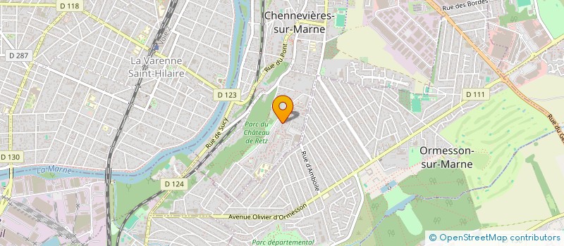 localisation de l'entreprise MADAME PATRICIA MARQUES DAS NEVES  CHENNEVIERES-SUR-MARNE