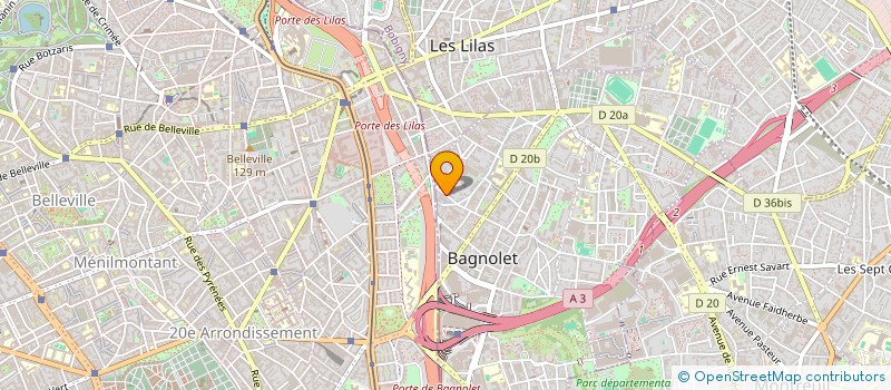 localisation de l'entreprise MADAME PATRICIA MARTIAL à BAGNOLET