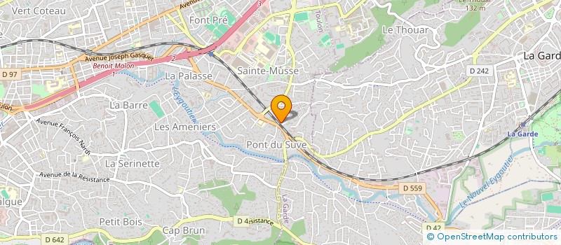 localisation de l'entreprise MADAME PATRICIA MARTIAL  TOULON