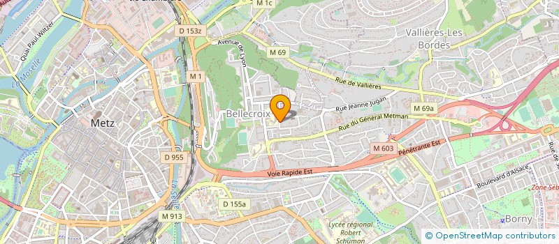 localisation de l'entreprise MADAME PATRICIA MARTIN à METZ