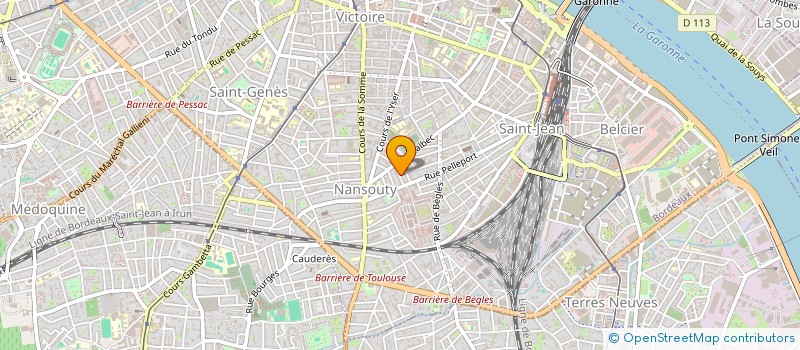 localisation de l'entreprise MADAME PATRICIA MARTIN à BORDEAUX
