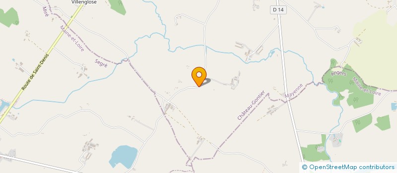 localisation de l'entreprise MADAME PATRICIA MARTIN  SAINT-DENIS-D'ANJOU