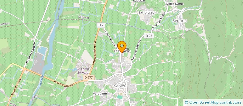 localisation de l'entreprise MADAME PATRICIA MARTIN  SABLET