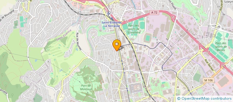 localisation de l'entreprise MADAME PATRICIA MARTINEZ  SAINT-ETIENNE