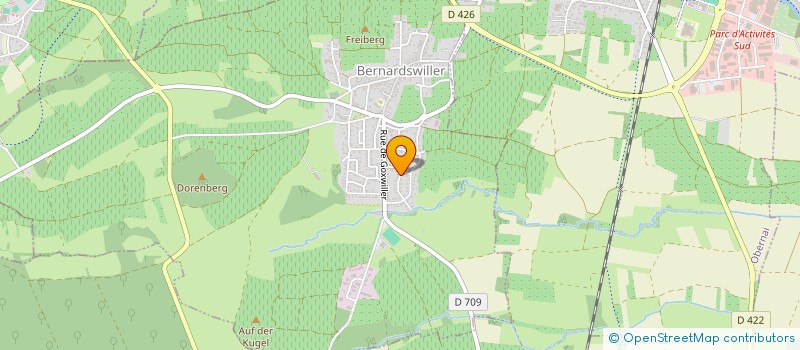 localisation de l'entreprise MADAME PATRICIA MARTINEZ  BERNARDSWILLER