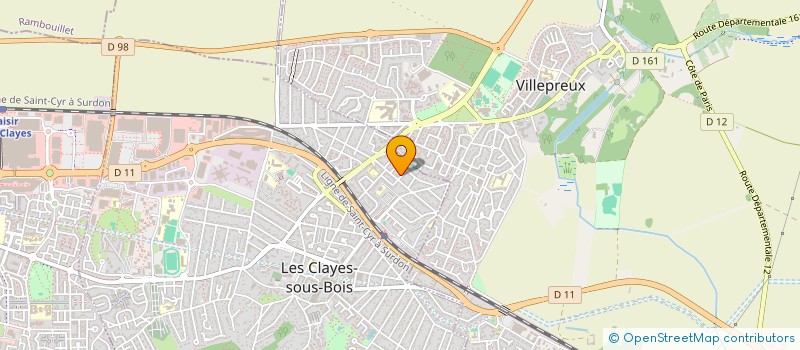localisation de l'entreprise MADAME PATRICIA MARTINS ALVES VINAGRE à LES CLAYES-SOUS-BOIS
