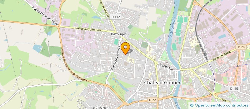 localisation de l'entreprise MADAME PATRICIA MARY à CHATEAU-GONTIER-SUR-MAYENNE