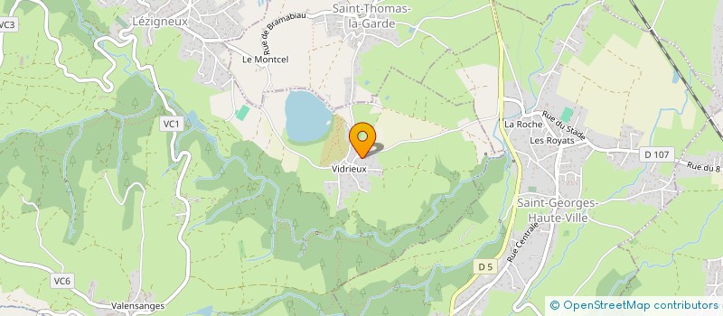 localisation de l'entreprise MADAME PATRICIA MASSOT  LEZIGNEUX