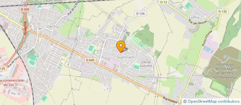 localisation de l'entreprise MADAME PATRICIA MATUSZCZAK  GUESNAIN