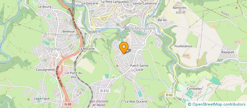 localisation de l'entreprise MADAME PATRICIA MAUREL  LE MONASTERE