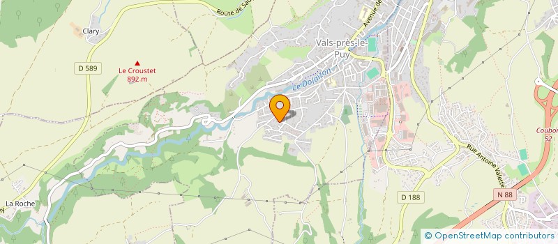 localisation de l'entreprise MADAME PATRICIA MAURY  VALS-PRES-LE-PUY