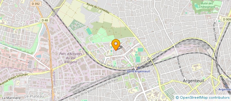 localisation de l'entreprise MADAME PATRICIA MAYO  ARGENTEUIL