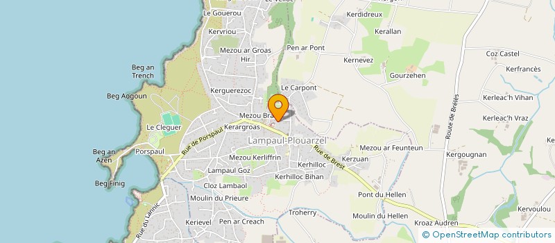 localisation de l'entreprise MADAME PATRICIA MAZE  LESNEVEN