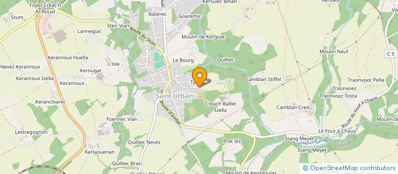 localisation de l'entreprise MADAME PATRICIA MAZE  SAINT-URBAIN