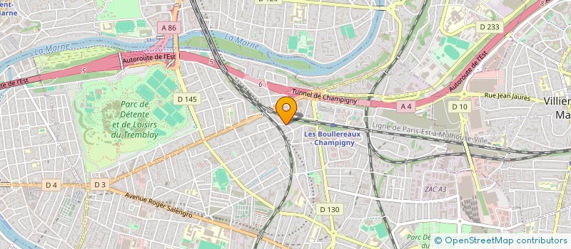 localisation de l'entreprise MADAME PATRICIA MEDJBOURI à CHAMPIGNY-SUR-MARNE