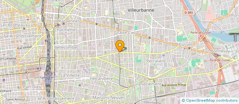 localisation de l'entreprise MADAME PATRICIA MELLET  VILLEURBANNE